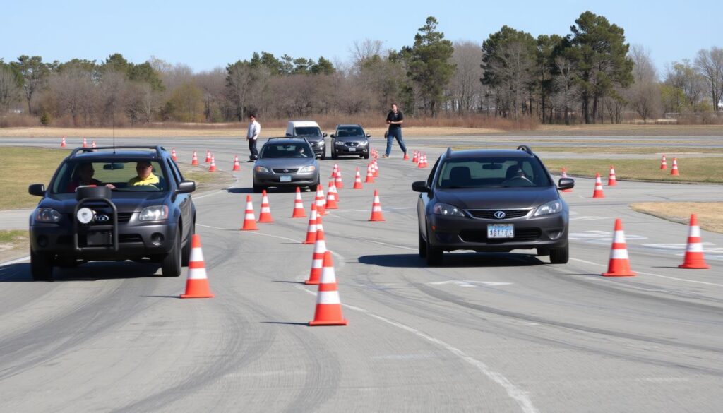 Fahrsicherheitstraining in Aktion